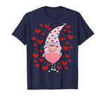 Cute Gnomes Hearts Valentines Gift Couple & Crush Matching T-Shirt