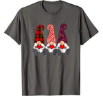 Cute Gnomes Valentines Day Gift Couple Matching Heart T-Shirt