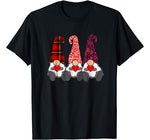 Cute Gnomes Valentines Day Gift Couple Matching Heart T-Shirt