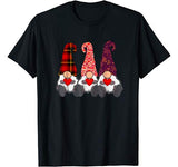 Cute Gnomes Valentines Day Gift Couple Matching Heart T-Shirt
