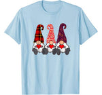 Cute Gnomes Valentines Day Gift Couple Matching Heart T-Shirt