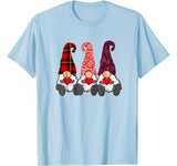 Cute Gnomes Valentines Day Gift Couple Matching Heart T-Shirt
