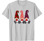 Cute Gnomes Valentines Day Gift Couple Matching Heart T-Shirt