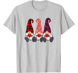 Cute Gnomes Valentines Day Gift Couple Matching Heart T-Shirt