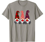 Cute Gnomes Valentines Day Gift Couple Matching Heart T-Shirt
