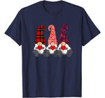 Cute Gnomes Valentines Day Gift Couple Matching Heart T-Shirt