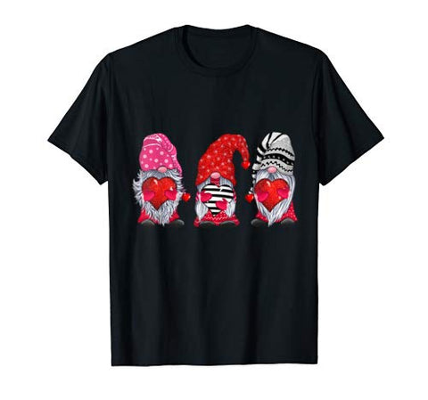 Cute Gnomes Valentines Gift Couple Matching T-Shirt
