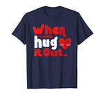 Cute Love Hug It Out Valentines Day Retro Vintage Top T-Shirt
