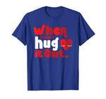 Cute Love Hug It Out Valentines Day Retro Vintage Top T-Shirt