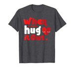 Cute Love Hug It Out Valentines Day Retro Vintage Top T-Shirt