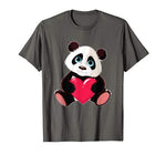 Cute Panda Bear Valentines Day Love Heart gift T-Shirt