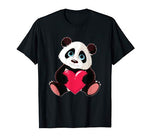 Cute Panda Bear Valentines Day Love Heart gift T-Shirt