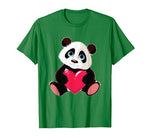 Cute Panda Bear Valentines Day Love Heart gift T-Shirt