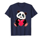 Cute Panda Bear Valentines Day Love Heart gift T-Shirt