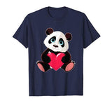 Cute Panda Bear Valentines Day Love Heart gift T-Shirt
