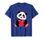 Cute Panda Bear Valentines Day Love Heart gift T-Shirt