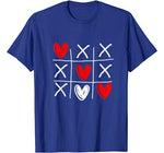 Cute Tic Tac Toe Hearts Valentines Day T-Shirt