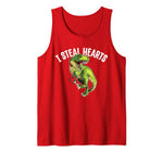 Cute Valentines Gift for boy kids -I Steal Hearts Dinosaur Tank Top
