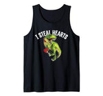 Cute Valentines Gift for boy kids -I Steal Hearts Dinosaur Tank Top