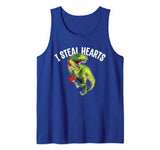 Cute Valentines Gift for boy kids -I Steal Hearts Dinosaur Tank Top