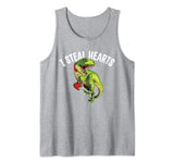 Cute Valentines Gift for boy kids -I Steal Hearts Dinosaur Tank Top