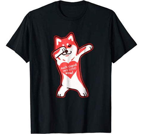 DOGE meme Valentine’s Day shirt – DABBING SHIBA INU t-shirt