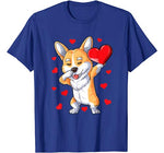 Dabbing Corgi Heart Valentines Day Boys Kids Love Dog Lover T-Shirt