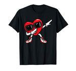 Dabbing Heart T-Shirt Valentines Day Love Funny Tee