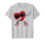 Dabbing Heart T-Shirt Valentines Day Love Funny Tee