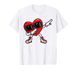 Dabbing Heart T-Shirt Valentines Day Love Funny Tee