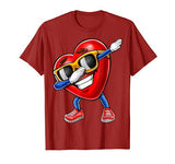 Dabbing Heart Valentine’s Day Heart Love Gift for Kids Boys T-Shirt