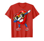 Dabbing Heart Valentine’s Day Heart Love Gift for Kids Boys T-Shirt