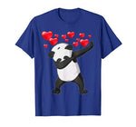 Dabbing Panda Heart Valentine´s Day Gift Panda Bear Lover T-Shirt
