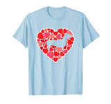 Dachshund Shirt For Dog Lovers Love Heart Valentine’s Day T-Shirt