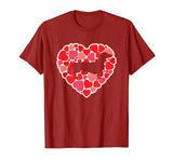 Dachshund Shirt For Dog Lovers Love Heart Valentine’s Day T-Shirt