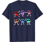Dancing Hearts Dance Challenge Valentines Day Boys Girl Kids T-Shirt