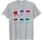 Dancing Hearts Dance Challenge Valentines Day Boys Girl Kids T-Shirt