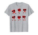 Dancing Hearts Dance Challenge Valentines Day Boys Girl Kids T-Shirt
