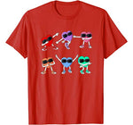 Dancing Hearts Dance Challenge Valentines Day Boys Girl Kids T-Shirt