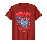 Dinosaur Valentines Day T-Rex RAWR Means I Love You Gifts T-Shirt