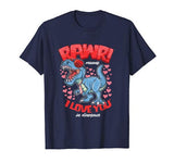 Dinosaur Valentines Day T-Rex RAWR Means I Love You Gifts T-Shirt