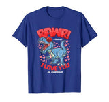 Dinosaur Valentines Day T-Rex RAWR Means I Love You Gifts T-Shirt