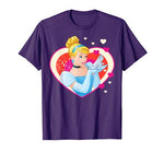 Disney Cinderella Valentine’s Sparkle Hearts Graphic T-Shirt