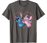 Disney Lilo and Stitch Angel Heart Kisses T-Shirt