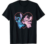 Disney Lilo and Stitch Angel Heart Kisses T-Shirt