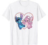 Disney Lilo and Stitch Angel Heart Kisses T-Shirt