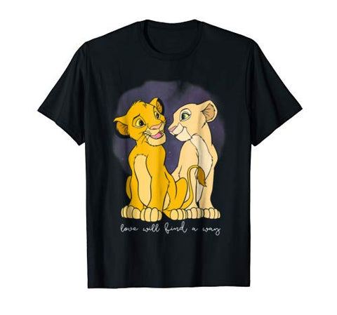 Disney Lion King Simba Nala Love Valentine’s Graphic T-Shirt