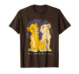 Disney Lion King Simba Nala Love Valentine’s Graphic T-Shirt