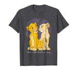 Disney Lion King Simba Nala Love Valentine’s Graphic T-Shirt