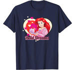 Disney Little Mermaid Ariel Valentine Heart Graphic T-Shirt